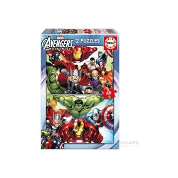 Educa Avengers 2x48 Parça Çocuk Puzzle