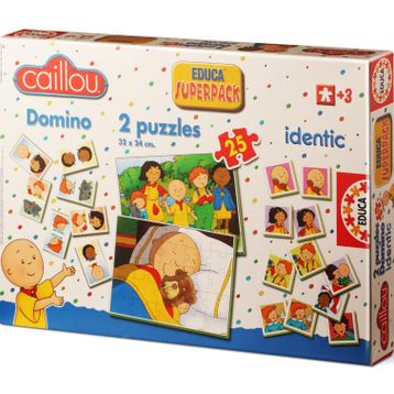 Educa Caillou Superpack-EDU14094 Puzzle
