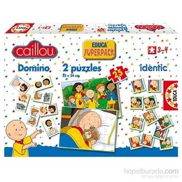 Educa Caillou Superpack-EDU14094 Puzzle
