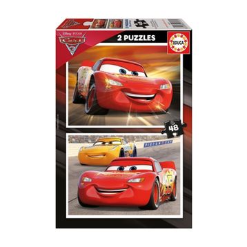 Educa Cars 3 2x48 Parça Ahşap Puzzle