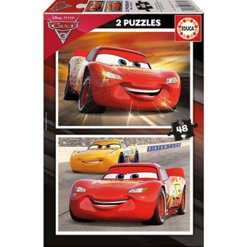Educa Cars 3 2x48 Parça Ahşap Puzzle