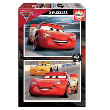 Educa Cars 3 2x48 Parça Ahşap Puzzle
