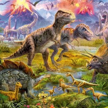 Educa Dinosaur Gathering 500 Parça Puzzle
