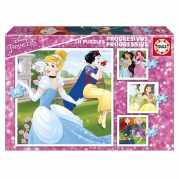 Educa Disney Princess 12+16+20+25 Parça Puzzle