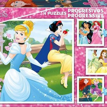 Educa Disney Princess 12+16+20+25 Parça Puzzle