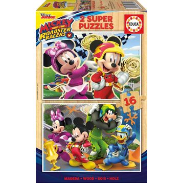 Educa Mickey And The Roadster Racers 2x16 Ahşap Puzzle