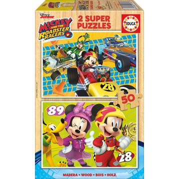Educa Mickey Mouse 2x50 Parça Ahşap Puzzle