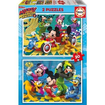 Educa Mickey Roadster Racers 2x20 Parça Karton Puzzle