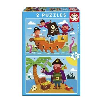 Educa Pirates 2x20 Parça Çocuk Puzzle