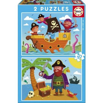 Educa Pirates 2x20 Parça Çocuk Puzzle