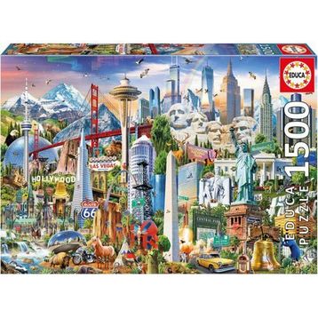 Educa Symbols From North America 1500 Parça Puzzle