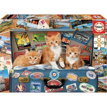 Educa Travelling Kittens 200 Parça Puzzle