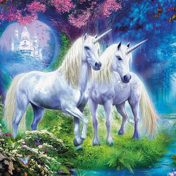 Educa Unicorns In The Forest 500 Parça Puzzle