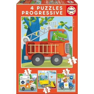 Educa W17144 Rescue Üçlü Puzzle