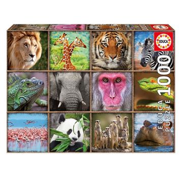 Educa Wild Animals Çocuk Puzzle