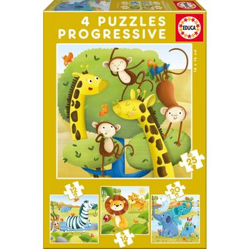 Educa Wild Animals Çocuk Puzzle
