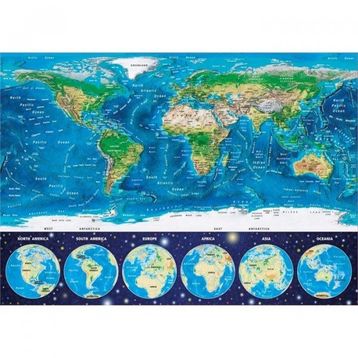 Educa World Map 1000 Parça Puzzle
