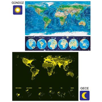 Educa World Map 1000 Parça Puzzle