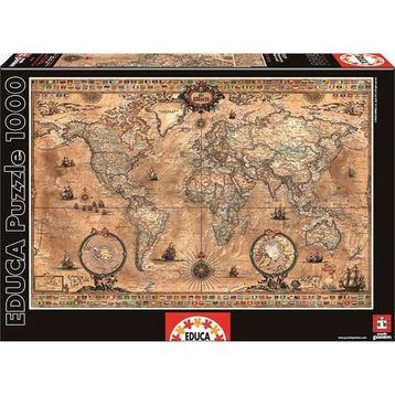 Educa World Map 1000 Parça Puzzle