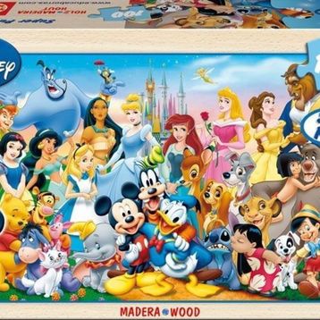 Educa World of Disney 100 Parça Ahşap Puzzle