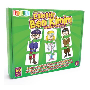 Edukido Ben Kimim EDU-1014 Mukavva Puzzle