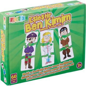 Edukido Ben Kimim EDU-1014 Mukavva Puzzle