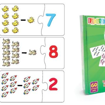 Edukido Çıkarma EDU-1005 Mukavva Puzzle