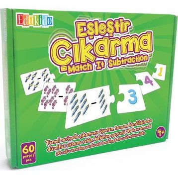 Edukido Çıkarma EDU-1005 Mukavva Puzzle
