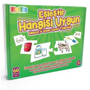 Edukido Hangisi Uygun EDU-1011 Mukavva Puzzle