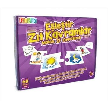 Edukido Rakamlar Zıt Kavramlar EDU-1012 Mukavva Puzzle
