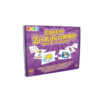 Edukido Rakamlar Zıt Kavramlar EDU-1012 Mukavva Puzzle