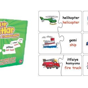 Edukido Taşıtlar EDU-1010 Mukavva Puzzle
