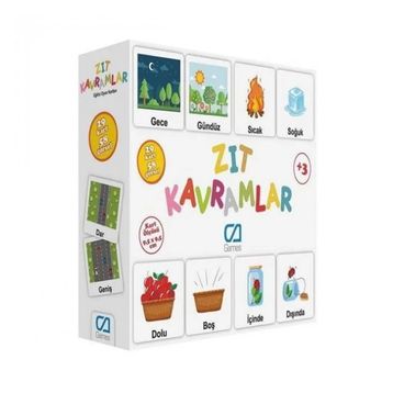 Edukids Eğitici Oyun Kartları-Zıt Kavramlar