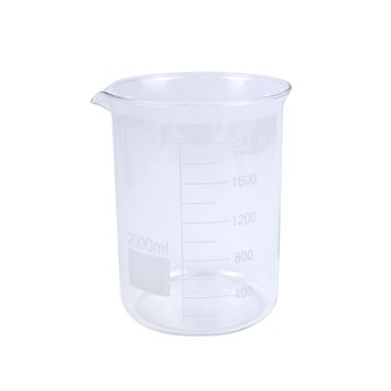 Edulab 2000 ml Kısa Form Cam Beherglas