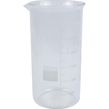 Edulab 3000 ml Uzun Form Cam Beherglas