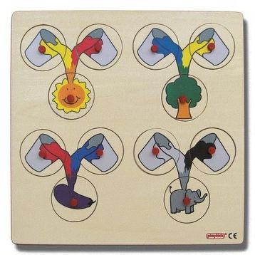 Edutoys 30x30 cm Renk Karıştırma Puzzle
