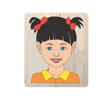 Edutoys 6 Parça Kız Yüz Puzzle