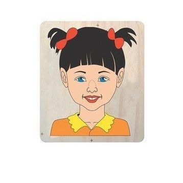 Edutoys 6 Parça Kız Yüz Puzzle