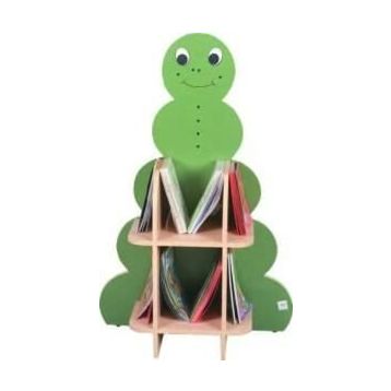 Edutoys 80x30x119 cm Yeşil Çıngöz Kitaplık