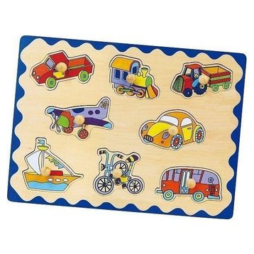 Edutoys Ahşap 8 Parça Puzzle Araçlar