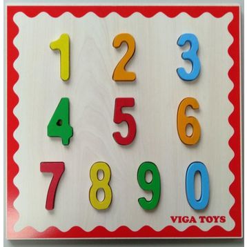 Edutoys Ahşap Rakam Tablası Puzzle