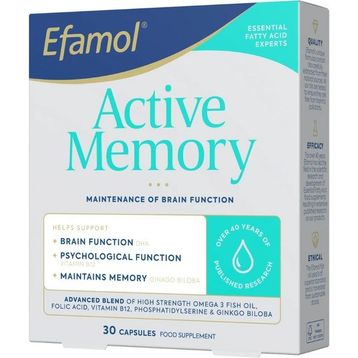 Efamol Active Memory Omega 3 30 Kapsül