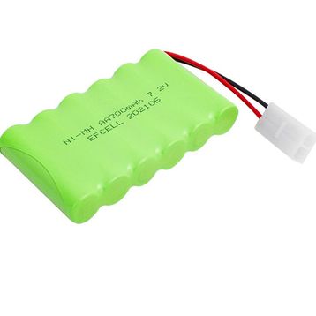 Efcell 202105 7.2 Volt 700 Mah Nİ-MH 2 Pin Tamiya Soketli 6'lı Oyuncak Araba Şarj Edilebilir Kalem Pil