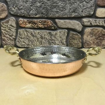 Efemir 19 cm Dövme Bakır Tava