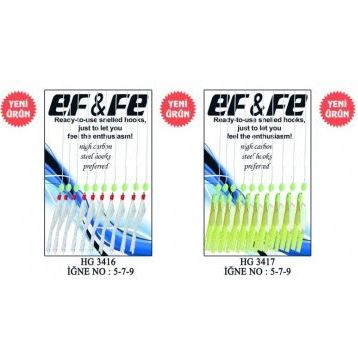 Effe 10'lu HG3416 No-9 Çapari Sabiki Yem