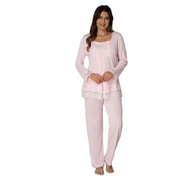 Effort EF3045EFR Pembe Hamile Lohusa Pijama Takımı