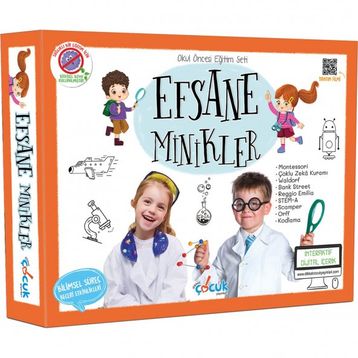 Efsane Minikler Okul Öncesi Eğitim Seti - Dikkat Çocuk Yayınları