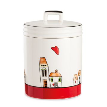 Egan Italy Le Casette Kırmızı 14x19 cm Kavanoz
