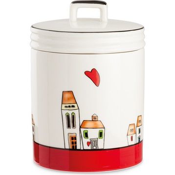 Egan Italy Le Casette Kırmızı 14x19 cm Kavanoz