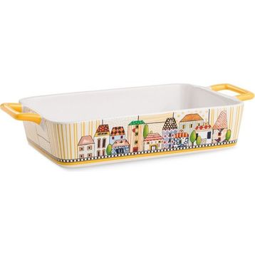 Egan Italy Paese Mio Sarı 34x19 cm Fırın Kabı
